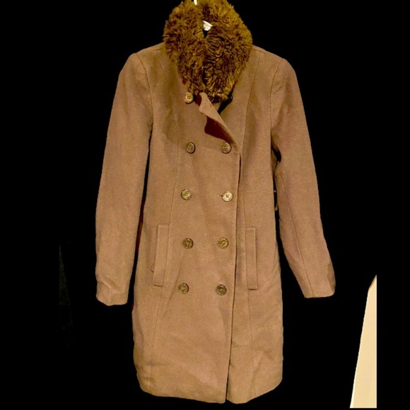 Lauren Ralph Lauren Jackets & Blazers - EUC Lauren by Ralph Lauren Wool Winter Coat Sz 2 faux fur collar double breast